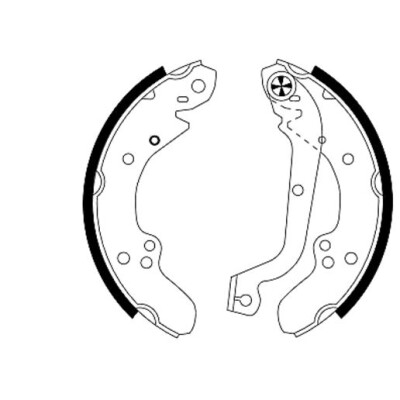 Jeu de mâchoires de frein HELLA 8DB 355 000-641