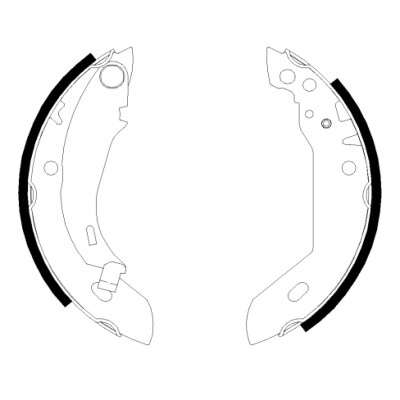 Jeu de mâchoires de frein HELLA 8DB 355 000-651