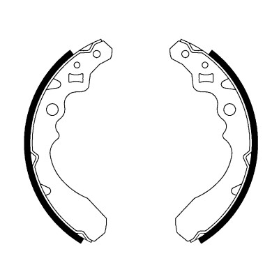 Jeu de mâchoires de frein HELLA 8DB 355 001-121