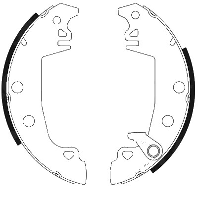 Jeu de mâchoires de frein HELLA 8DB 355 001-201