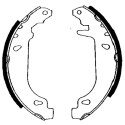 Jeu de mâchoires de frein HELLA 8DB 355 001-211