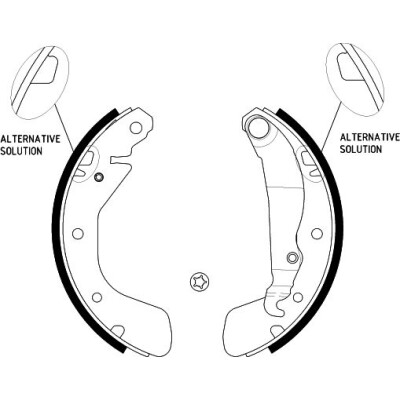 Jeu de mâchoires de frein HELLA 8DB 355 001-291