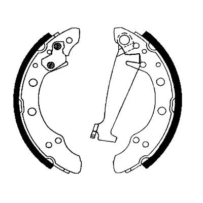 Jeu de mâchoires de frein HELLA 8DB 355 001-341