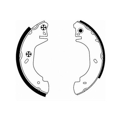 Jeu de mâchoires de frein HELLA 8DB 355 001-361