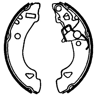 Jeu de mâchoires de frein HELLA 8DB 355 001-471