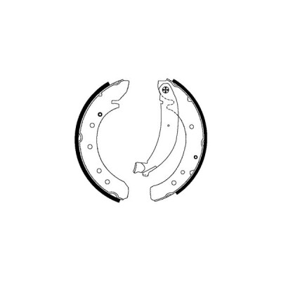 Jeu de mâchoires de frein HELLA 8DB 355 001-601