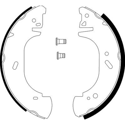 Jeu de mâchoires de frein