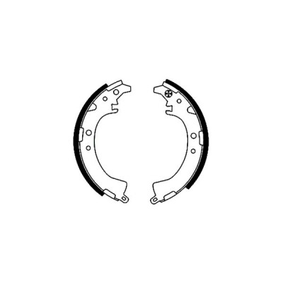 Jeu de mâchoires de frein HELLA 8DB 355 001-671