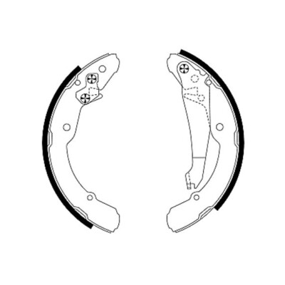 Jeu de mâchoires de frein HELLA 8DB 355 001-691