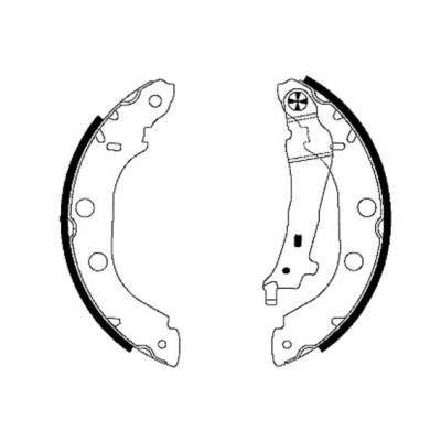 Jeu de mâchoires de frein HELLA 8DB 355 001-751