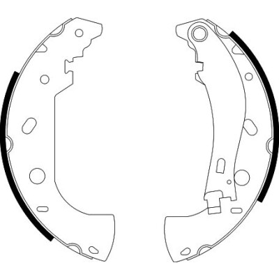 Jeu de mâchoires de frein HELLA 8DB 355 001-841