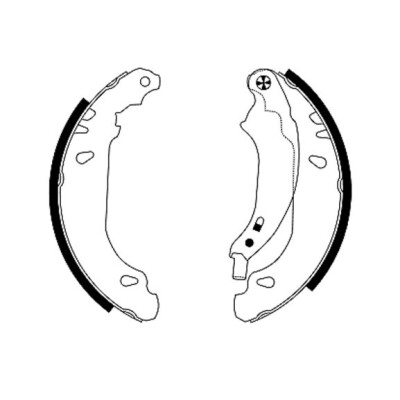 Jeu de mâchoires de frein HELLA 8DB 355 001-881