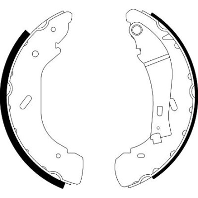 Jeu de mâchoires de frein HELLA 8DB 355 001-961
