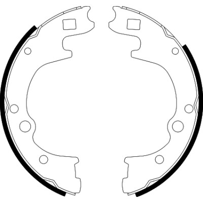 Jeu de mâchoires de frein