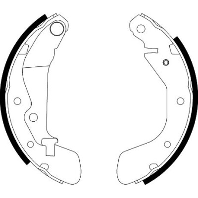Jeu de mâchoires de frein HELLA 8DB 355 002-791