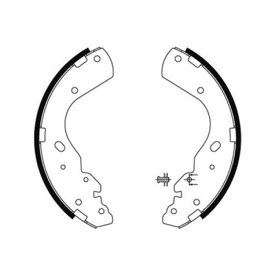 Jeu de mâchoires de frein HELLA 8DB 355 002-851