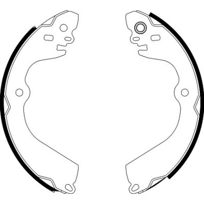 Jeu de mâchoires de frein HELLA 8DB 355 022-111