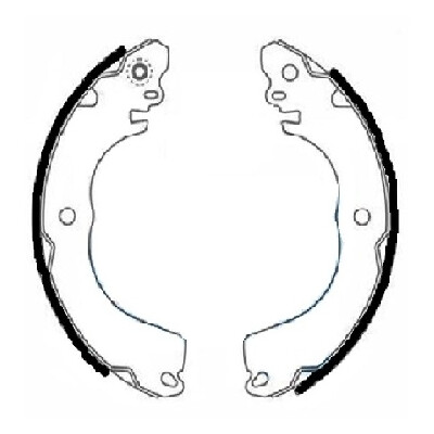 Jeu de mâchoires de frein HELLA 8DB 355 022-311
