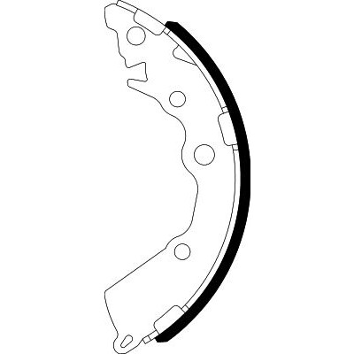 Jeu de mâchoires de frein HELLA 8DB 355 022-321