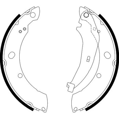 Jeu de mâchoires de frein HELLA 8DB 355 038-221
