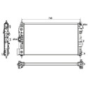 Radiateur, refroidissement du moteur NRF 53131