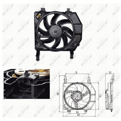 Ventilateur, refroidissement du moteur