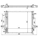 Radiateur, refroidissement du moteur NRF 58356