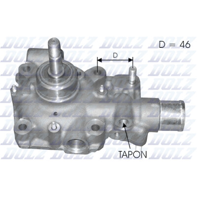 Pompe à eau, refroidissement moteur DOLZ B121