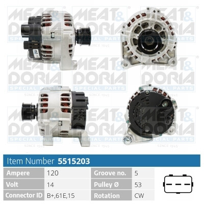 Alternateur MEAT & DORIA 5515203