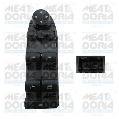 Interrupteur, lève-vitre MEAT &amp; DORIA 26008