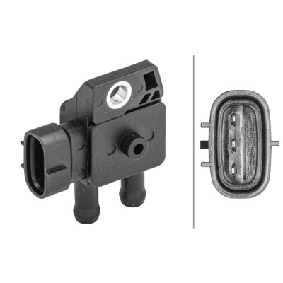 Capteur de pression des gaz d'échappement HELLA 6PP 009 409-291
