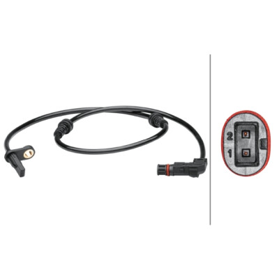 Capteur de vitesse de roue HELLA 6PU 012 679-351
