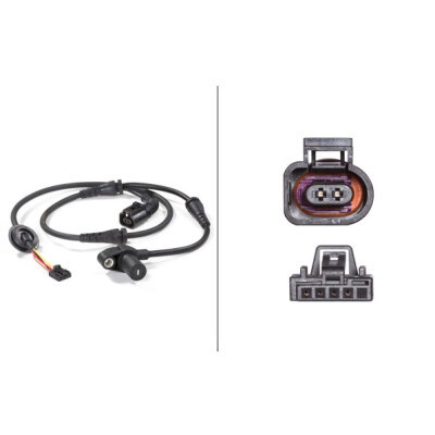 Capteur de vitesse de roue HELLA 6PU 012 806-181