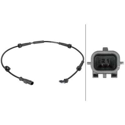 Capteur de vitesse de roue HELLA 6PU 012 806-681