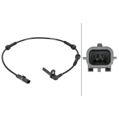 Capteur de vitesse de roue HELLA 6PU 012 806-861