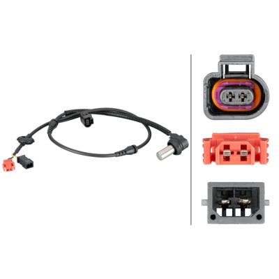 Capteur de vitesse de roue HELLA 6PU 012 806-921