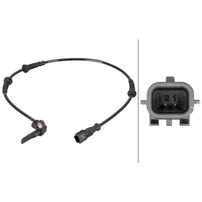 Capteur de vitesse de roue HELLA 6PU 012 806-941