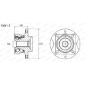 Kit de roulements de roue MOOG OPWB11089MOO