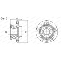 Kit de roulements de roue MOOG VOWB11058MOO