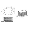Refroidisseur d'huile, huile moteur NRF 31848