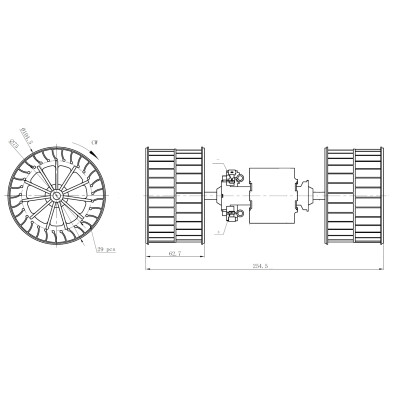 Ventilateur d'habitacle NRF 34284