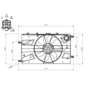 Ventilateur, refroidissement du moteur NRF 47878
