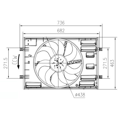 Ventilateur, refroidissement du moteur