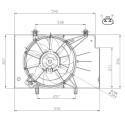 Ventilateur, refroidissement du moteur NRF 47957