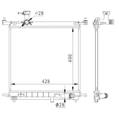Radiateur, refroidissement du moteur