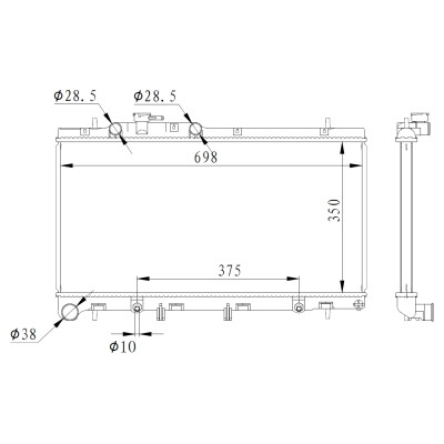 Radiateur, refroidissement du moteur