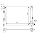 Radiateur, refroidissement du moteur NRF 59263