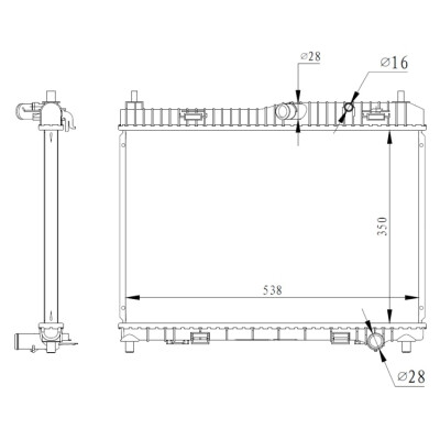 Radiateur, refroidissement du moteur NRF 59317