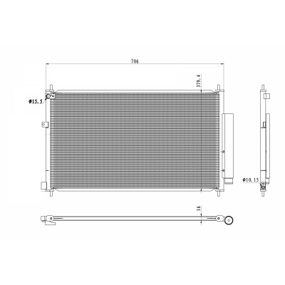 Condenseur, climatisation NRF 350419