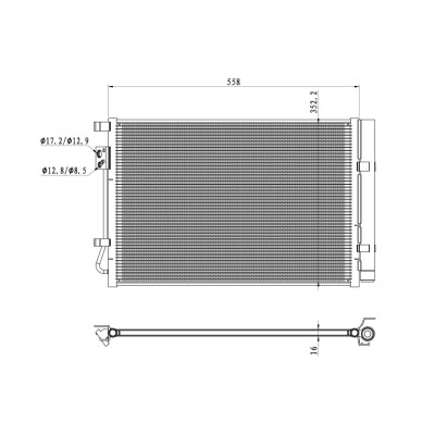 Condenseur, climatisation NRF 350492